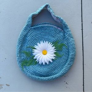 Vintage 70’s handmade floral handbag